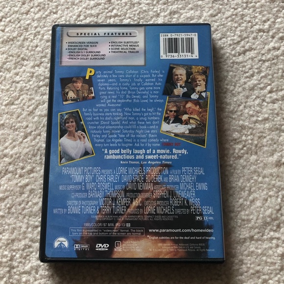 Tommy Boy DVD - Picture 2 of 2